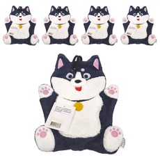 MORINO 摩力諾 造型擦手巾 24 x 35cm 哈士吉利, 1條, 5條