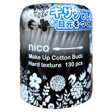 SANYO 山洋 清潔化妝棉花棒 尖頭+圓頭 130支 日本製造, 1組