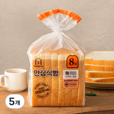 델리팜 안심식빵 8입, 380g, 5개
