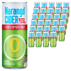 나랑드사이다 제로 그린애플, 245ml, 30개