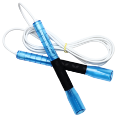 JFROPE Twinkle Hurricane 高速跳繩, 藍色 + 白色繩, 1個