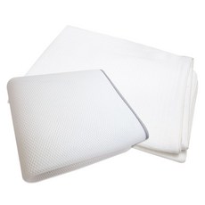 hwamo baby Babysoft 3中學紗布蓋單獨的四個季節孩童土豆泥墊, 象牙白, 1入