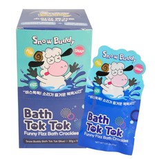 Snow Buddy Bath Tok Tok入浴粉 水藍色款 10包入, 1盒, 300g
