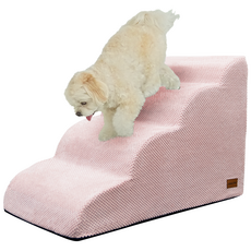 Allmio Pet 雲朵布料寵物階梯, 櫻花粉, 1個