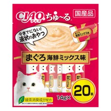 INABA CIAO 啾嚕 肉泥, 1包, 280g, 鮪魚+海鮮綜合