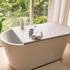 ALTTEURI 方形浴缸蓋 C款, 1套, 木炭