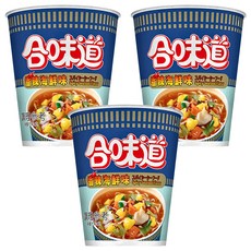 NISSIN 日清 CUP NOODLE 合味道 辣海鮮杯麵 71g, 3入