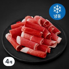 레커컷 호주산 양지 샤브샤브용 (냉동), 4개, 500g