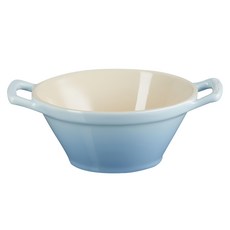 LE CREUSET 卡蘇雷碗 海岸藍 雙耳設計方便端取 優質陶瓷安全無毒, 1個