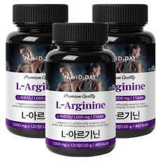 뉴트리디데이 L-아르기닌, 120정, 3개