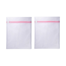 HiJB 大型網眼洗衣袋 50 x 60 cm 2入, 粉紅色, 2個