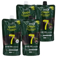 C2M Candy Seven TS 護髮染髮霜 遮蓋白髮染髮劑, 自然棕, 2個