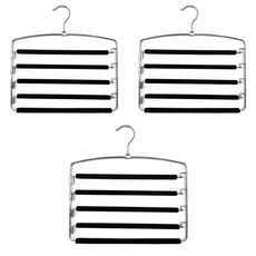 바지걸이 5단 GH35_RD_1201, 블랙, 3개