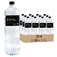 清境 竹炭水, 1.5L, 12桶