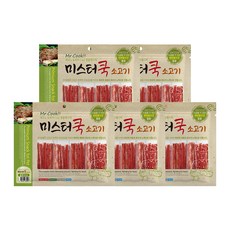 미스터쿡 강아지 슬라이스 간식, 소고기, 300g, 5개