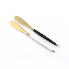 Bogen 韓國製造 Le Bien 金色奶油刀 2件組, 1套, 黑色, 白色