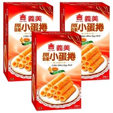 義美 小蛋捲 原味, 114g, 3盒