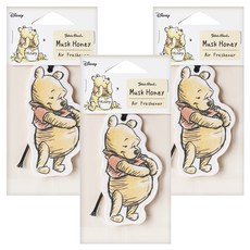 John's Blend 迪士尼維尼系列 小熊維尼 2024 居家香氛片 蜂蜜麝香 3片組, 18g, 1組