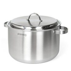 Kitchen-Art 電磁爐雙耳3層不鏽鋼深鍋, 單色, 28cm