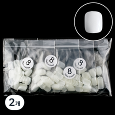 Lvia 足部甲片 8號 50片 x 4個, 自然色, 2個