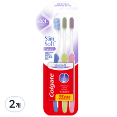 Colgate 高露潔 纖細柔軟雙效細軟毛牙刷, 3入, 2個