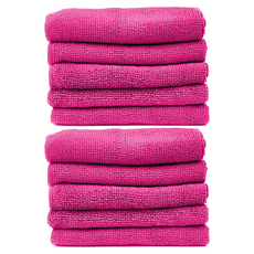 월드크린 고급 경편 극세사 행주 대형 핑크, 10개