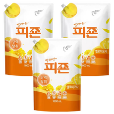 碧珍 高級衣物香氛柔軟精補充包 Yellow Mimosa, 1.6L, 3包