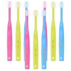 메가텐 키즈 360도 칫솔 2단계, 스카이블루 + 핑크 + 옐로우, 3개, 3개입