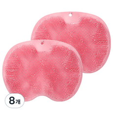 바롬몰 발 마사지 실리콘 브러쉬 핑크 29 x 19 cm, 1개입, 8개, 150g