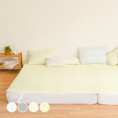 The Zari 柔軟顏料水洗蓬鬆絎縫保潔墊, 蜂蜜奶油