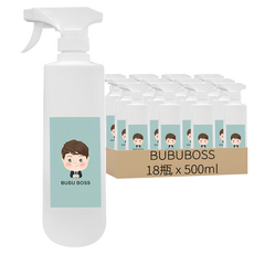 BUBUBOSS 寶寶微酸性次氯酸水 加量家用瓶, 18瓶, 500ml