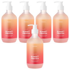 줄라이미 퍼퓸 헤어 샴푸 선셋프리지아, 500ml, 5개