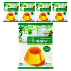 製作密陽瓊脂藍女僕超級簡單的蛋奶凍瓊脂布丁, 蛋奶糊 4p + 焦糖醬 4p, 5組