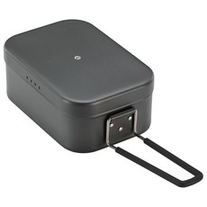 Campingmoon 柯曼 鋁製飯盒 H-2013 大號, 灰色, 1個