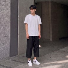 Starbean 男士休閒兩穿寬版八分褲
