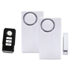 逸奇 門磁門窗防盜警報器緊急警報器 + 迎賓門鈴2對1遙控器 90g, ES-33E, 1組