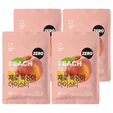 SWEET CUP 零卡水蜜桃冰茶粉, 500g, 4個, 1入