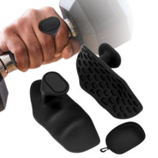 오드림 심플핏 그립형 헬스장갑, 블랙, 1세트