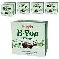 Beryl's 跳跳糖苦甜巧克力-薄荷味 50g, 6盒