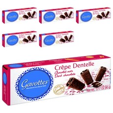 Gavottes Crepes Dentel 黑巧克力, 90g, 6個