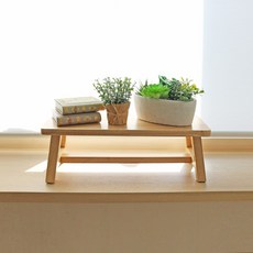 原木多功能置物架 450, 自然色, 1層