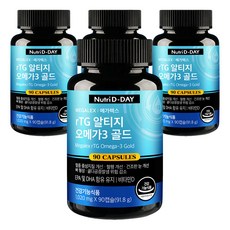 Nutri D-DAY rTG Omega-3黃金膠囊, 90顆, 4個