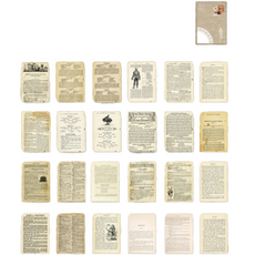 메이징초이스 다꾸 레트로 스티커 24p, 1개, 아이보리