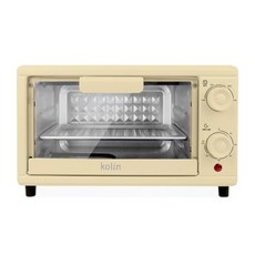Kolin 歌林 雙旋鈕電烤箱 檸檬黃 10L, KBO-SD2218