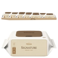 Bebesup 嬰兒用濕紙巾 經典棕, 70張, 10包