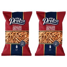 不囉嗦Pretzo 迷你鹽味棒 烘烤非油炸 鹹香酥脆 方便攜帶, 125g, 2包