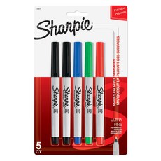 Sharpie Permanent Farmer 超細字5色筆組, 混合顏色, 1套