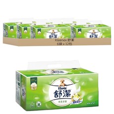 Kleenex 舒潔 棉柔舒適抽取衛生紙, 12包, 6袋