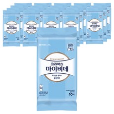 마이비데 클린케어 화장실용 비데물티슈 휴대형, 120g, 10개입, 20개
