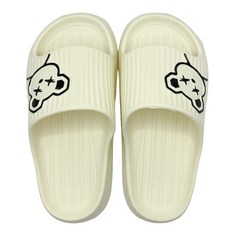 sa067 熊酷娃童拖 -米白34/35